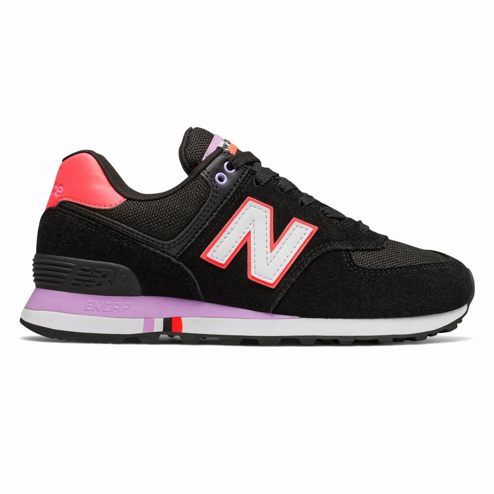 New Balance 574 Summer Shore Pretas Lisboa Sapatilhas Casual Mulher